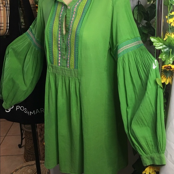 *Zara Basic* Cotton boho style mini dress over top - Picture 4 of 7